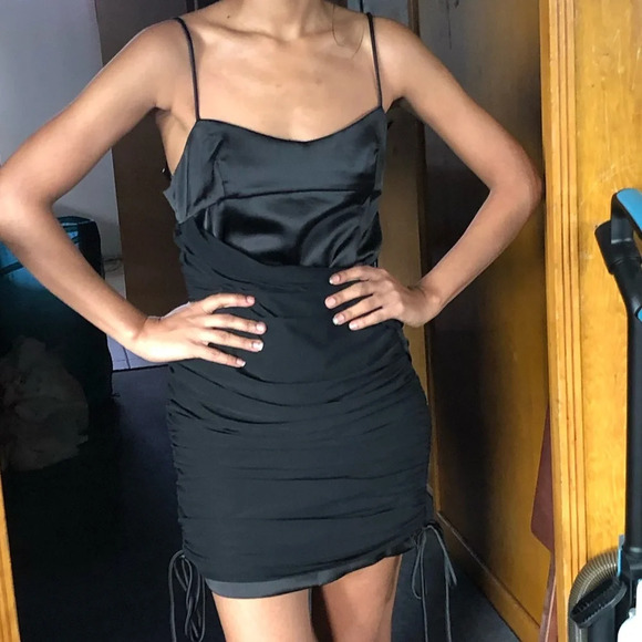 ZARA COMBINATION DRAPED DRESS - Picture 10 of 13